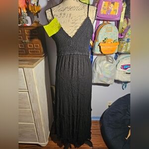 Charlotte Russe  Black Beach Dress Size Xlarge Tie In Back